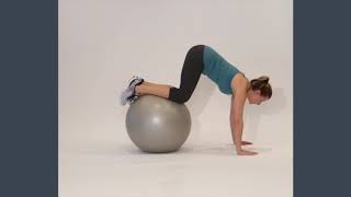 Core Exercises: Knee Tuck on Stability Ball