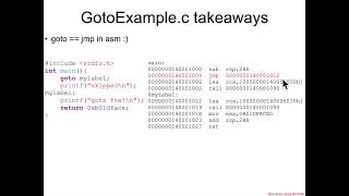 Control Flow: GotoExample.c Explanation - Architecture 1001: x86-64 Assembly Cs 208 X86 64 Control Flow Loops