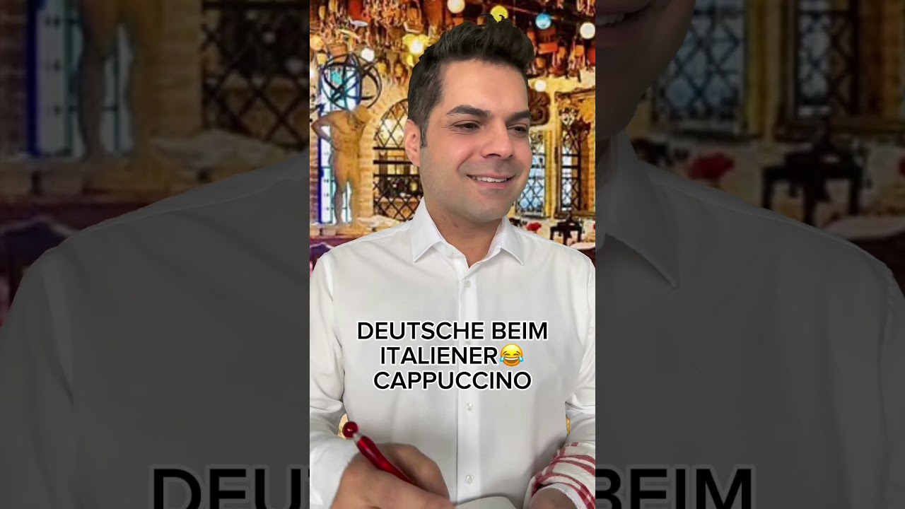 Deutsche beim Italiener😂Cappuccino 