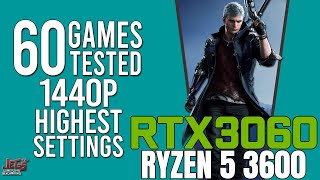 RTX 3060 + Ryzen 5 5600 tested in 48 games  highest settings 1440p  benchmarks! 