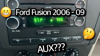 Donde Esta mi Conexion Para AUX en Mi Coche Ford Fusion 2006 - 2009 2007 Mercury Montego Aux Input Location