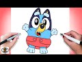 How To Draw Baby Bluey Cute Easy Drawing Tutorial 