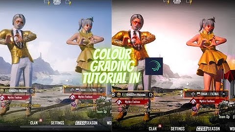 New Pubg Lobby Color Grading And Sky Glow Tutorial | New Lobby Cc In Alight Motion | GHOSTHASSAN |