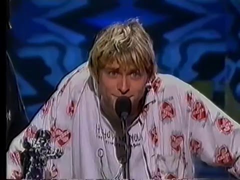 Nirvana   Best New Artist acceptance  MTV Video Music Awards 1992