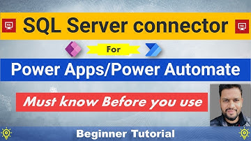 Microsoft SQL Connector for Power Apps and Power Automate #PowerApps #PowerAutomate #SQL