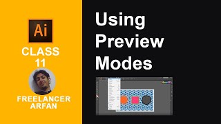 Adobe Illustrator Class 11 Using Preview Modes | Urdu