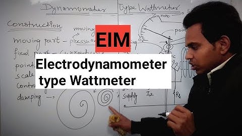 Lec /13/dynamometer type wattmeter/Electrodynamometer type instrument || EIM || By jitendra sir