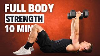 10 Min Full Body Dumbbell Workout Build Muscle Follow Along