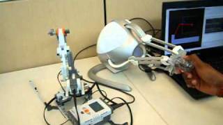 Novint Falcon Controling Lego Robotic Arm