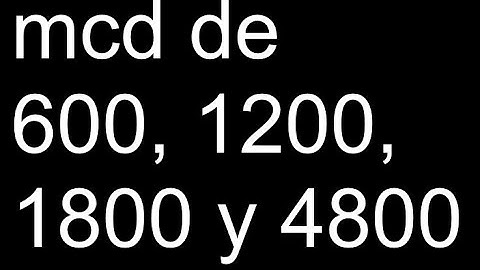 mcd de 600, 1200, 1800 y 4800