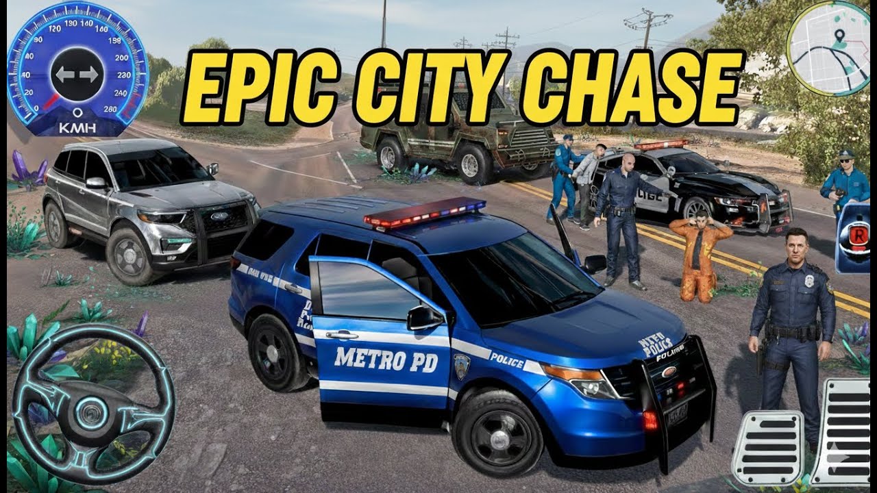 Police Car Chase Simulator 3D Game – Real Cop Driving Adventure 2026 – Android GamePlay