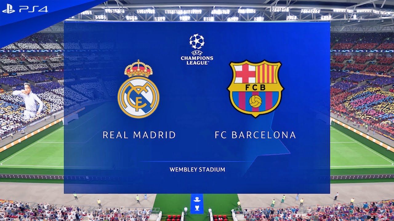 FC 24 PS4 Pro Old Gen Gameplay - Real Madrid vs Barcelona | Champions League Final 2023/24