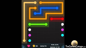 Flow Game Level - 244 [8x8] Basic Pack Connect the Dots
