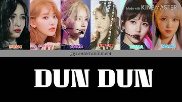 HOW WOULD IZ*ONE X TWICE JAPAN LINE SING DUN DUN (EVERGLOW)