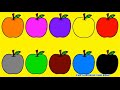 Learn Colours For Kids With Apples Balloons Colouring Page | The Surprise For Kids Learn Colours For Kids With Apples Balloons Colouring Page | The Surprise For Kids