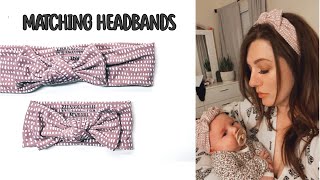 TUTORIAL | Mama and Baby Matching Headbands | Step by step