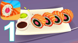 Sushi Roll 3D - Best Food Game Gameplay Walkthrough Part 1 (IOS/Android)