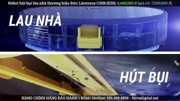 Robot hút bụi lau nhà thương hiệu Đức Liectroux C30B