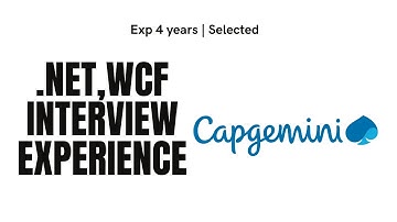 Capgemini .net interview experience