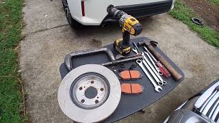 2016 Scion TC 2.5 front brake pads and rotor replacement