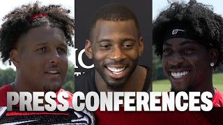 Atlanta Falcons players speak on development post-practice at AT&T Training Camp