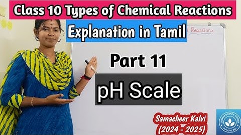 pH Scale| Class 10 Science Unit 10 Types of Chemical Reactions