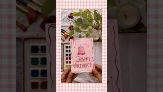 cute Birthday card | Diy Birthday card ideas #shorts #trendingshorts #art #drawing