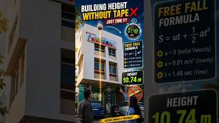 How to Measure Building Height Without a Measuring Tape | Physics Trick #Shorts