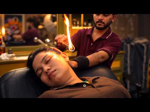 Deep Sleep Fire Ear Massage ASMR | Indian Massage