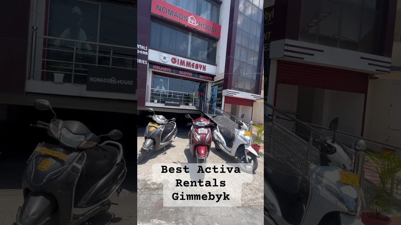 Best and affordable Honda Activa for rent in Dehradun at Gimmebyk bike rentals