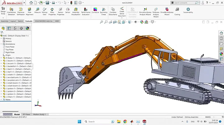 Excavator   Matlab Simscape multibody + hydraulics
