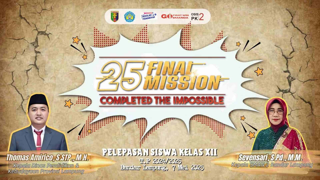 PELEPASAN SISWA KELAS XII SMA NEGERI 2 BANDAR LAMPUNG