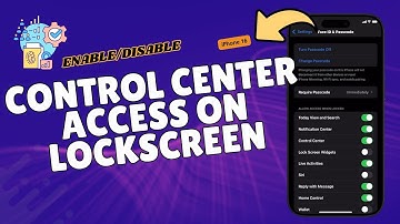 How to Enable/Disable Control Center Access on iPhone 16 Lock Screen