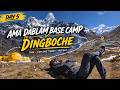 EBC Three Passes Day 5 - Ama Dablam Base Camp to Dingboche | Trek Along Imja Khola River.