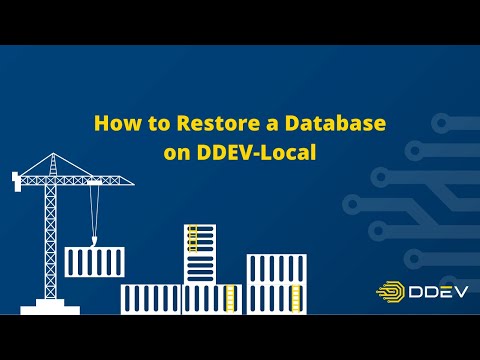 How to Restore a Database on DDEV-Local
