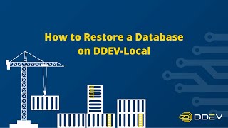 How to Restore a Database on DDEV-Local Information