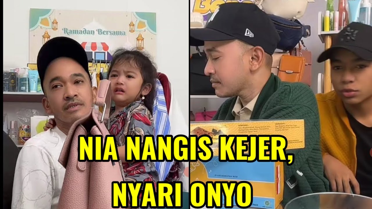 NIA NANGIS KEJER MENCARI ONYO, TAKUT DI TINGGAL