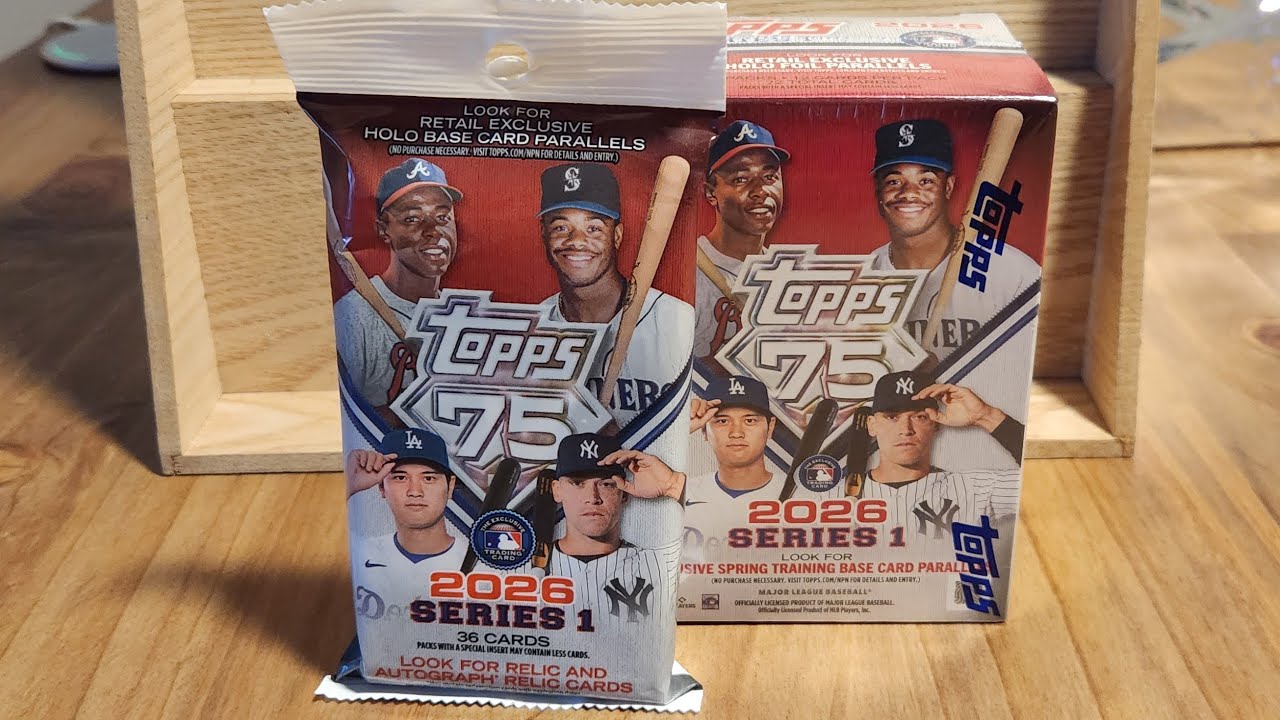 Spring Training Parallels 2026 Topps Series 1 Blaster Box & Value Pack (Exclusive Spring Training ...