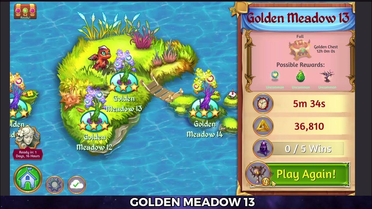 Merge Dragons Golden Meadow 13 3 Stars 🌟🌟🌟 YouTube