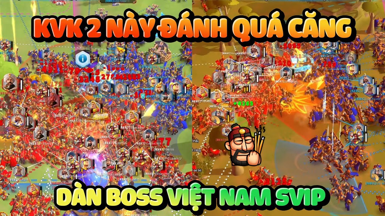 Anh Em Xông Lên SVIP Tank Hết - KvK 2 Cực Căng Với Dàn Boss Việt Tiền Tỉ -  Rise of Kingdoms