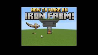 Unlimited Iron! Easy Minecraft Bedrock Iron Farm Tutorial