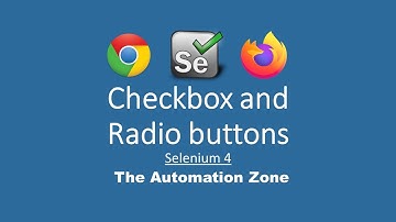 Radio buttons and Check boxes - Selenium Tutorials