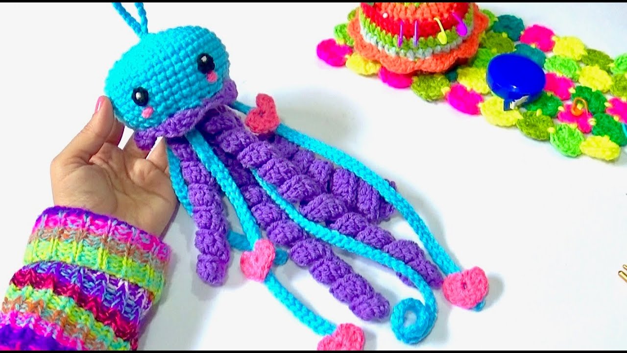 Medusa Jellyfish Tejida a crochet paso a paso - YouTube