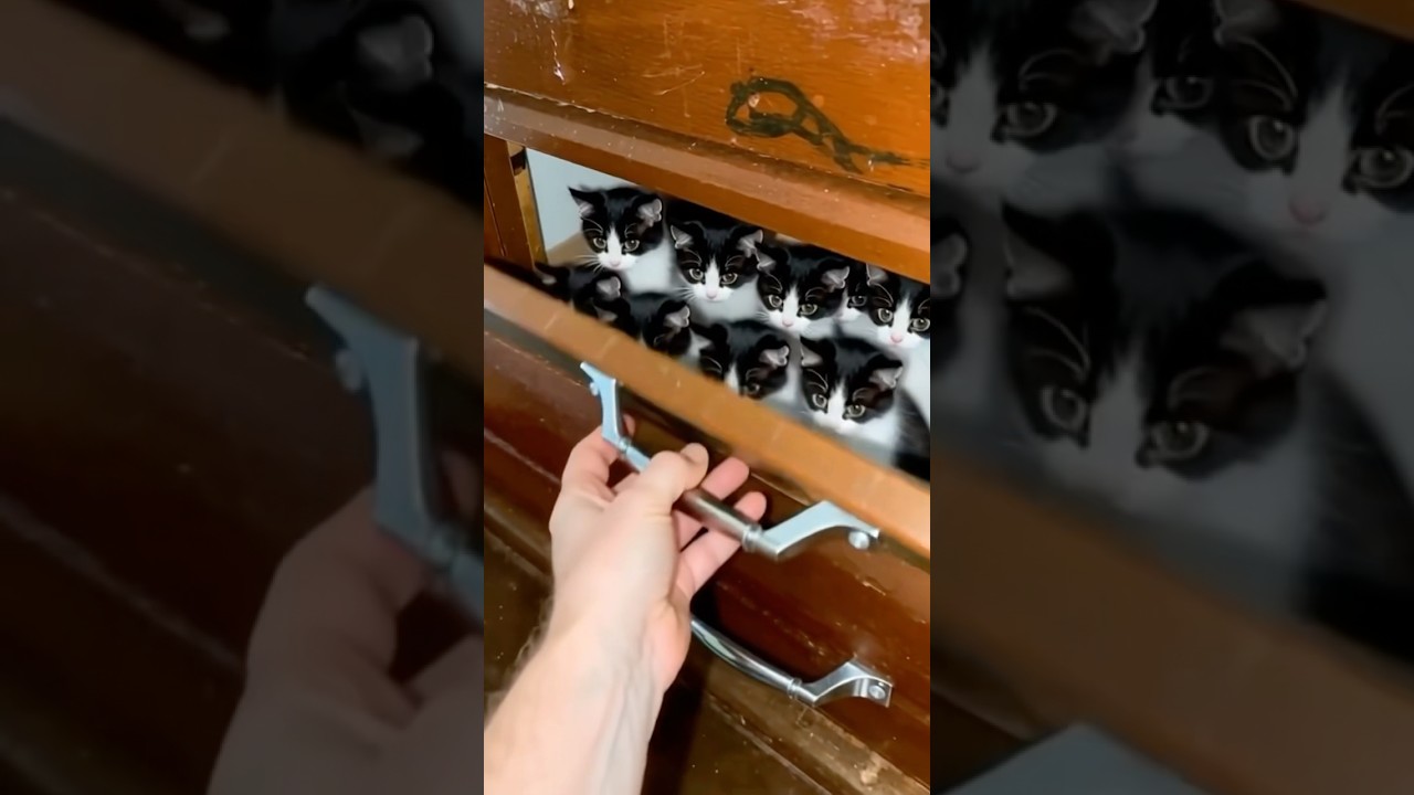 KUCING BERBARIS DI LEMARI 😱😱‼️‼️