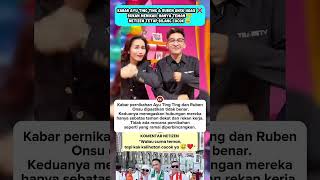 Download Lagu Kabar Ayu Ting Ting \u0026 Ruben Onsu Hoax ❌Bukan Menikah, Hanya Teman 🤝 #viralindonesia #ayutingting MP3