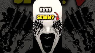 Why is Judgeman's Eyes Sewn Together?
