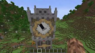 I made a working clock tower with the create mod in Minecraft!  @TheDerpyWhaleYT