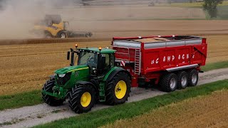 Moisson 2024 - New Holland CR 9.90 et MacDon 10,6 mètres !
