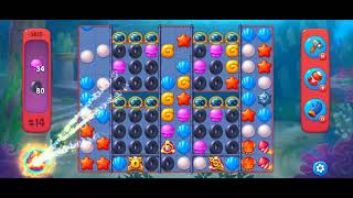 Fishdom Hard Level 3615 (with full seashell [Super Lightning] & double bomb) @choraelmin
