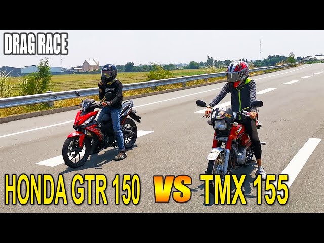 Honda TMX 155 vs Honda GTR 150  | Drag race class=